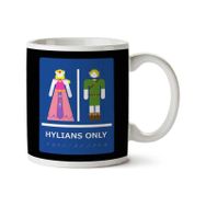 Art Hediye Hylians Only Restroom Zelda Breath Of Wind.png iki Tarafı Baskılı Kupa Bardak