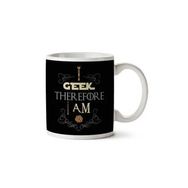 Art Hediye I Geek Therefore I Am Fantasy İki Tarafı Baskılı Kupa Bardak
