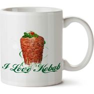 Art Hediye I Love Kebab İki Tarafı Baskılı Kupa