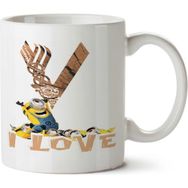 Art Hediye I Love Minions İki Tarafı Baskılı Kupa