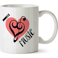 Art Hediye I Love Music Kupa Bardak