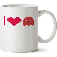 Art Hediye I Love Pixel İki Tarafı Baskılı Kupa