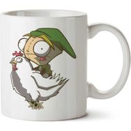 Art Hediye Invader Link Zelda Zim İki Tarafı Baskılı Kupa