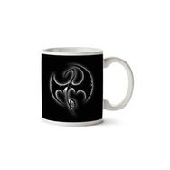 Art Hediye Iron Fist Dragon Symbol Glow İki Tarafı Baskılı Kupa Bardak