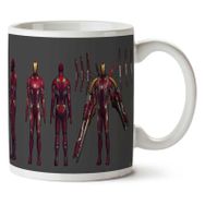 Art Hediye Iron Man Görünüşü İki Tarafı Baskılı Kupa Bardak