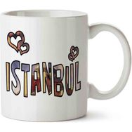 Art Hediye İstanbul İki Tarafı Baskılı Kupa Bardak