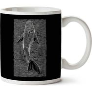 Art Hediye Jaws Division Shark Joy İki Tarafı Baskılı Kupa Bardak