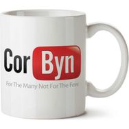 Art Hediye Jeremy Corbyn Youtube Logo İki Tarafı Baskılı Kupa Bardak