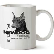 Art Hediye K9 Köpeği İki Tarafı Baskılı Kupa Bardak