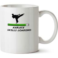 Art Hediye Karate Skills Loading İki Tarafı Baskılı Kupa Bardak