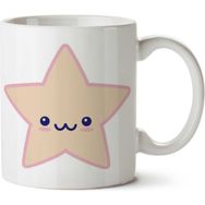 Art Hediye Kawaii Star İki Tarafı Baskılı Kupa Bardak