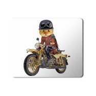 Art Hediye Kedi Motor Süren Kedi Cat Baskılı 23x19 cm Mouse Pad