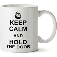 Art Hediye Keep Calm And Hold The Door Hodor Game Of Thrones İki Tarafı Baskılı Kupa Bardak