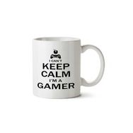 Art Hediye Keep Calm Gamer İki Tarafı Baskılı Beyaz Kupa