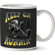 Art Hediye Keep On Running Aliens Xenomorph İki Tarafı Baskılı Kupa Bardak