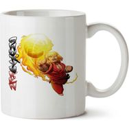 Art Hediye Ken Masters Street Fighter İki Tarafı Baskılı Kupa Bardak