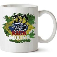 Art Hediye Kick Boxing İki Tarafı Baskılı Beyaz Kupa