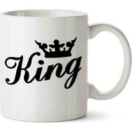 Art Hediye King Kral Logo Kupa Bardak
