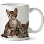 Art Hediye Kitten Kediler İki Tarafı Baskılı Kupa Bardak