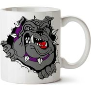 Art Hediye Köpek Dog Bulldog Pitbull İki Tarafı Baskılı Kupa Bardak