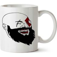 Art Hediye Kratos Laughing İki Tarafı Baskılı Kupa Bardak