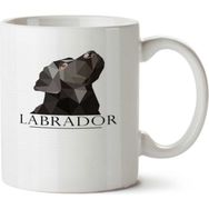 Art Hediye Labrador Black Köpek İki Tarafı Baskılı Kupa Bardak