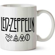 Art Hediye LED Zeppelin Yazı Kupa Bardak