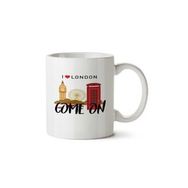 Art Hediye London Come On İki Tarafı Baskılı Kupa Bardak