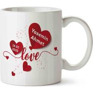 Art Hediye Love Yazı Sevgililer Günü Kupa Bardak