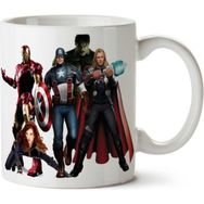 Art Hediye Marvel Süper Kahramanlar Iron Man Captain America İki Tarafı Baskılı Kupa Bardak