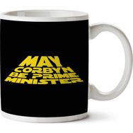 Art Hediye May Jeremy Corbyn Be Prime Minister Star Wars Logo İki Tarafı Baskılı Kupa Bardak