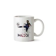 Art Hediye Messi Top Şut İki Tarafı Baskılı Kupa Bardak