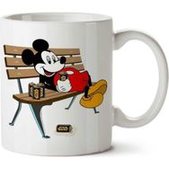 Art Hediye Mickey Mouse Drinking Star Wars Beer İki Tarafı Baskılı Kupa Bardak