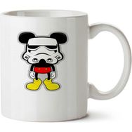 Art Hediye Mickey Trooper İki Tarafı Baskılı Kupa Bardak