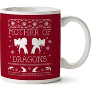 Art Hediye Mother Of Dragons Daenerys Targaryen Christmas Knit Pattern Iki Tarafı Baskılı Kupa Bardak