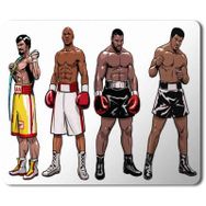 Art Hediye Muhammed Ali Boksörler Baskılı 23x19 cm Mouse Pad