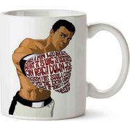 Art Hediye Muhammed Ali Yazı Eldiven Kupa Bardak