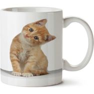 Art Hediye Mutfakta Kedi Mama İki Tarafı Baskılı Kupa Bardak