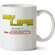 Art Hediye My Life İki Tarafı Baskılı Kupa Bardak