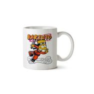 Art Hediye Naruto Bart Simpson Bartuto İki Tarafı Baskılı Kupa Bardak