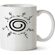 Art Hediye Naruto Dairesel Logo İki Tarafı Baskılı Kupa Bardak