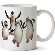 Art Hediye Neşeli Penguenler İki Tarafı Baskılı Kupa Bardak