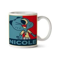 Art Hediye NICOLE Gumball İki Tarafı Baskılı Kupa