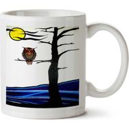 Art Hediye Night Owl By İki Tarafı Baskılı Kupa Bardak