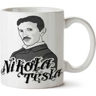 Art Hediye Nikola Tesla İki Tarafı Baskılı Kupa Bardak