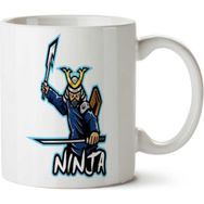 Art Hediye Ninja Kılıç İki Tarafı Baskılı Kupa Bardak