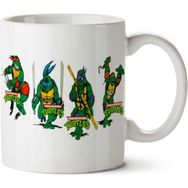 Art Hediye Ninja Turtles Çizgi Film İki Tarafı Baskılı Kupa Bardak