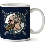 Art Hediye Norse Warlord Vikings İki Tarafı Baskılı Kupa