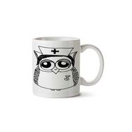 Art Hediye Nurse Owl İki Tarafı Baskılı Kupa Bardak