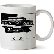 Art Hediye Old Car Eski Araba Periyodik Cetvel İki Tarafı Baskılı Kupa Bardak